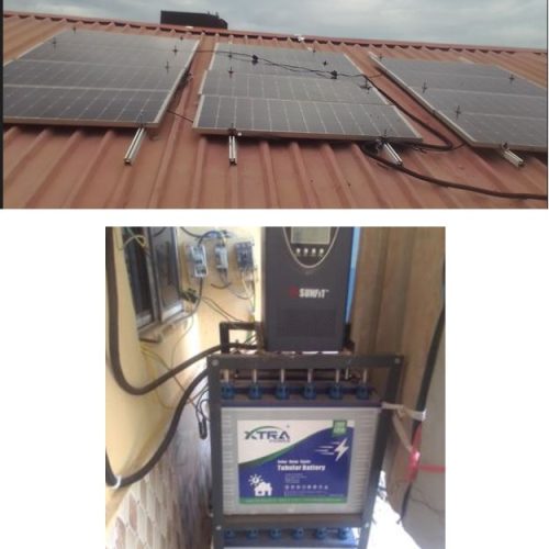 2.28kW Solar Power project executed @ private home AKE Edo State