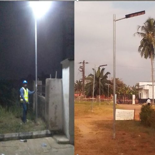 Solar Street Lighting project executed @ HTGS Sabongidda-Ora Edo State